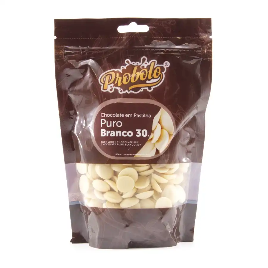 Chocolate Puro, em Pastilha, Branco