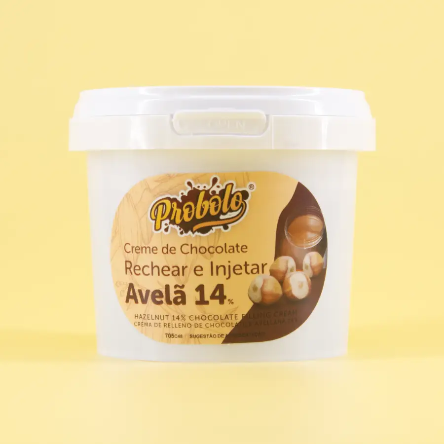 Creme de Chocolate, para Rechear e Injetar, com 14% de Avelã