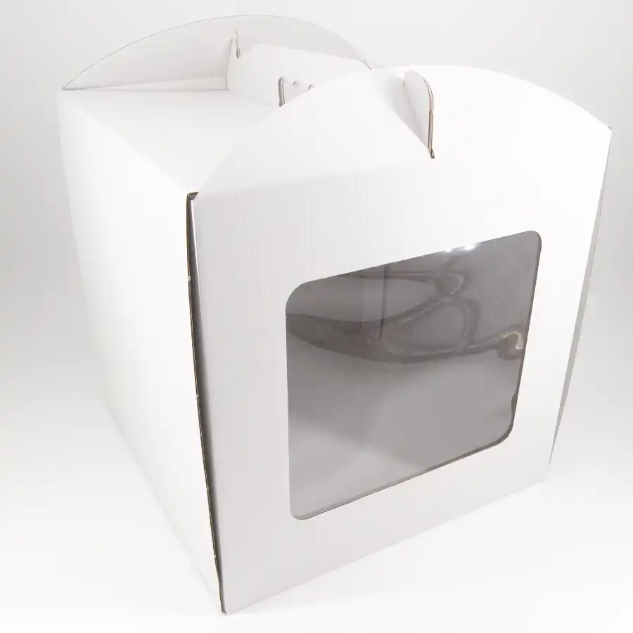 Caixa para Bolos com Janela - 26x26x26cm