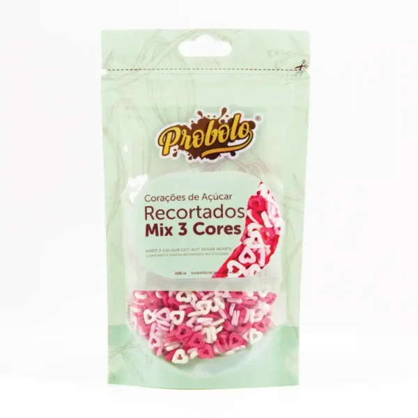 Sprinkles de Açúcar Corações Recortados - 60g