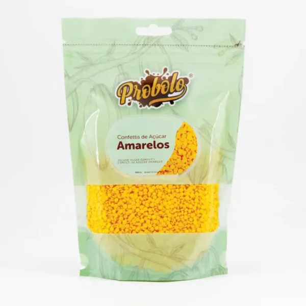 Sprinkles de Açúcar Confettis Amarelo - 250g