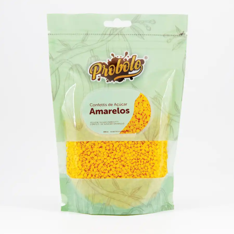 Sprinkles de Açúcar Confettis Amarelo - 250g