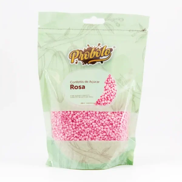 Sprinkles de Açúcar Confettis Rosa - 250g